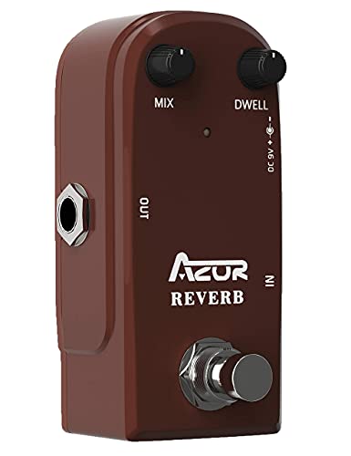 Azor Ap311 Spring Reverb Guitar Effect Pedal With Guitar Pedal Power Cable #TOP5