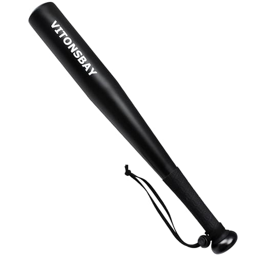 Vitonsbay Aluminum Tire Checker Bat - Truckers Tool for Checking Tire Pressure - Black