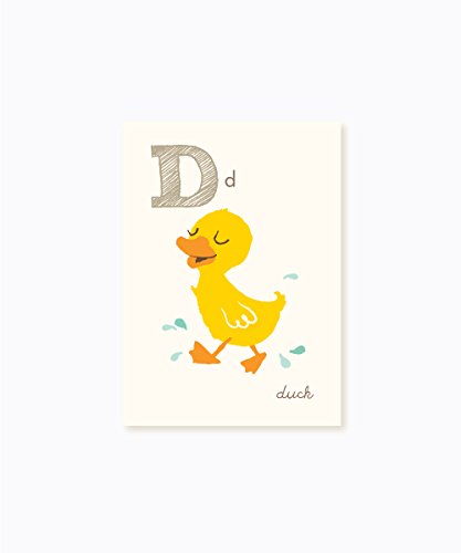Sea Urchin Studio - D is for Duck - ABC Alphabet Wall Art for Kids