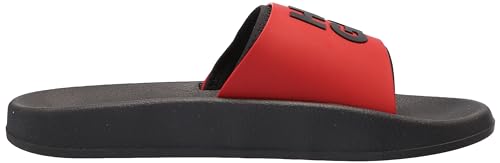 Image of HUGO Men's Stacked Logo Slide Sandal