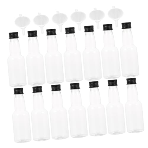 ASAKKURA 1 Set Drinking Juice Bottle Whiskey Decanter Sample Bottles Juice Bottles Portable Wine Bottle Mini Bottles Glass Shot Bottles with Caps Wine Bottle for Travel The Pet Transparent