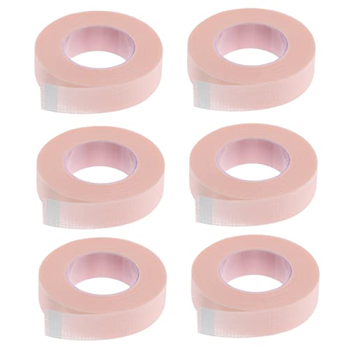 TOVINANNA 6 Rolls Eyelash Extension Tape Lash Tape Soft Eyelash Isolation Patches for Professional Personal Use