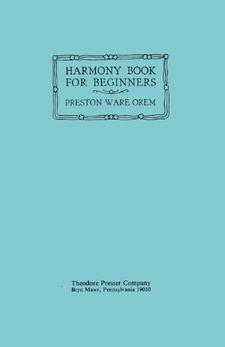 By Preston Ware Orem Harmony Book for Beginners... B00SCUNU4I Book Cover