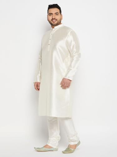 Image of Vastramay Plus Men's Silk Blend Kurta Pyjama Set