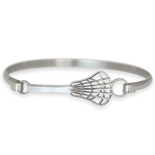 ChalkTalkSPORTS Lacrosse Bangle Bracelet | Stainless Steel | Hypo-Allergenic