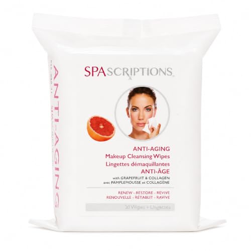 SpaScriptions Grapefruit & Collagen Anti-Aging Daily Makeup Cleansing Wipes image 5