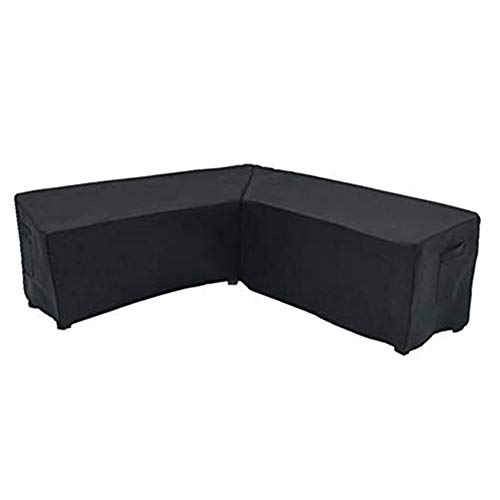 Funda para muebles en forma de V, funda de sofá esquinero de poliéster para muebles de jardín, funda protectora para sofá esquinero, resistente al agua al aire libre