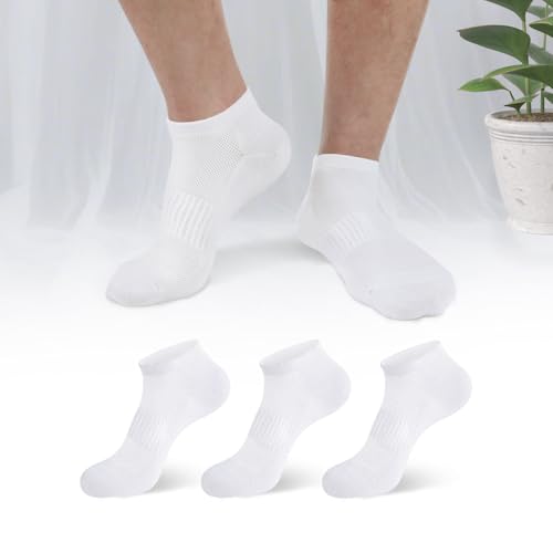 Mens Ankle Socks 3 Pack Short Mens No Show Socks With Arch Support Size 9-12/13-15