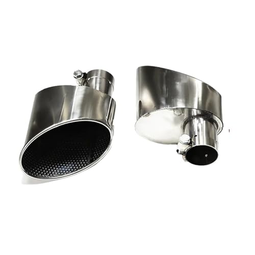 車 エキパイ A3用 A4用 A5用 A6用 A7用 RS3 RS4 RS5 RS6 RS7まで 排気管 テールパイプ ノズル 排気システム マフラー(Silver A)