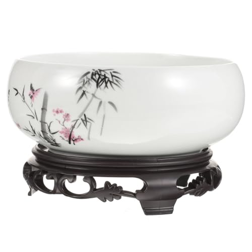 Sosoport Grand Pot Céramique et Blanc Planter Décoratif sans Drainage Pot pour Plantes Dintérieur et Hydroponie Élégant Bol Fleur de pour Jardin et Maison