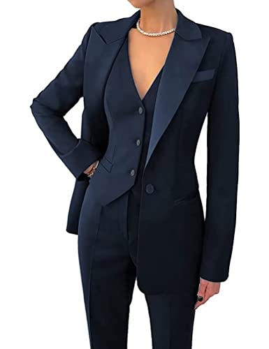 Pant Suits for Women 3 Pieces Wedding Tuxedos Suit Set Business Casual Outfits for Women2