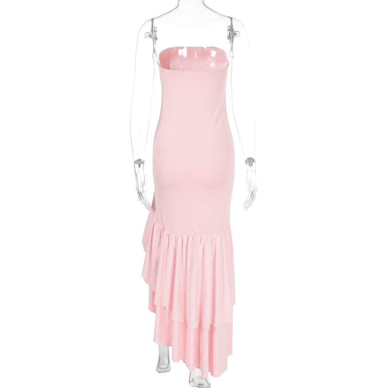 Image of AIBEARTY Women's Off Shoulder High Split Formal Maxi Dress