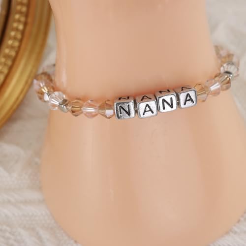 HUTIMY Nana Gift from Granddaughter for Women Mothers Day Wedding Bride Jewelry Nana Bracelet 6