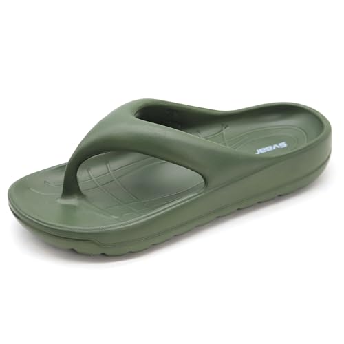 Image of SVAAR Soft EVA Slippers for Men | Stylish Anti-Skid Flip-Flops with Arch Support & Bouncy Sole | Lightweight Indoor Outdoor Comfort