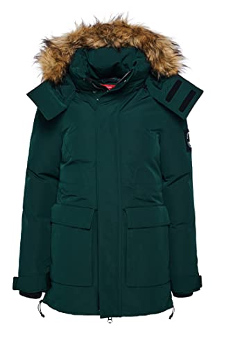 Superdry Womens Code Everest Parka, Enamel Green, XS