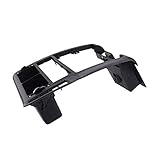 De color negro Warmhouse Abdominales Coche Interior Central Consola guión C.A. Rejilla de ventilación aérea Apta para VW Polo 6N Caddy Seat Ibiza II 2 6N1858071A