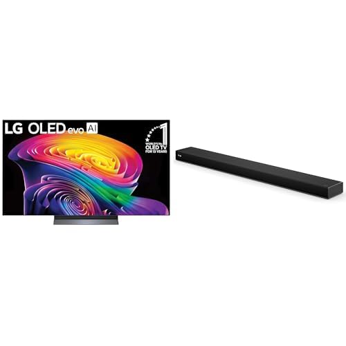 Image of LG 55-Inch OLED C6 TV & Sound Suite Bundle | 55-Inch OLED evo AI 4K C6 TV + H7 Soundbar | Dolby Atmos, Dolby Vision, HDR10, AI Super Upscaling 4K, Filmmaker Mode, Wow Orchestra (New 2026 Model)