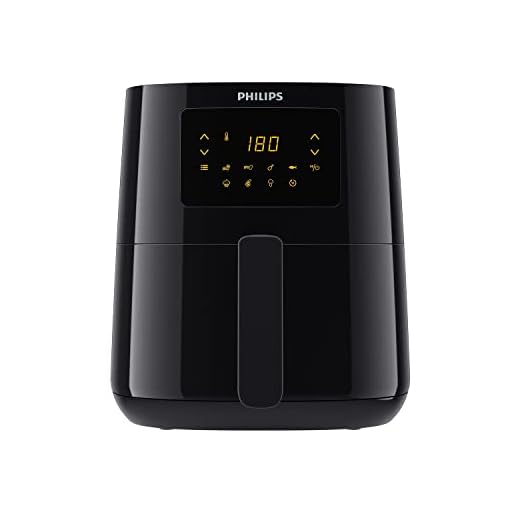Philips HD9252/90 Airfryer - Freidora de aire caliente original (1400 W, para 2-3 personas, 800 g/4,1 l, pantalla digital), color negro