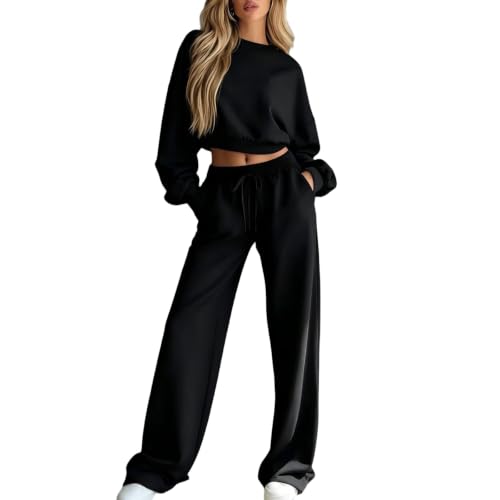 ASUIU - Womens Lounge Sets 2 Piece Outfits Baggy Pullover Long Sleeve Sweatshirts Jogger Fashion Casual with Pockets Sweatpants Business Lightweight Breathable Matching Sets Conjunto De Sudadera Para Mujer - Best Deal on Amazon