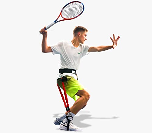 Velopro Tennis Training Harness | Resistance Swing Trainer Adds 4-7MPH to Serve, Forehand, and Backhand | Improves Groundstroke Mechanics, Top Spin Rates, and Improves Court Speed