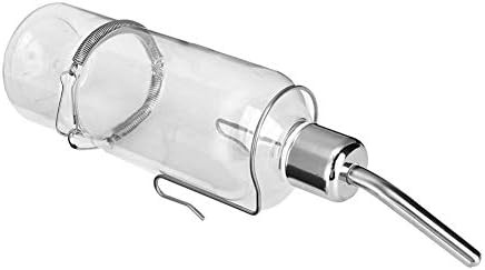 Miniatura 9 de Botella de agua automática para mascotas colgante, botella de agua para mascotas sin goteo, para gatos, perros, conejos, botellas de agua de acero