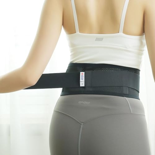 Mini Power Belt – Slim 4" (10cm) Core &amp; Pelvic Support Belt with Dual Compression, Lightweight Design for Yoga, Pilates, Fitness, and Daily Back Support (XXL (39~42in))