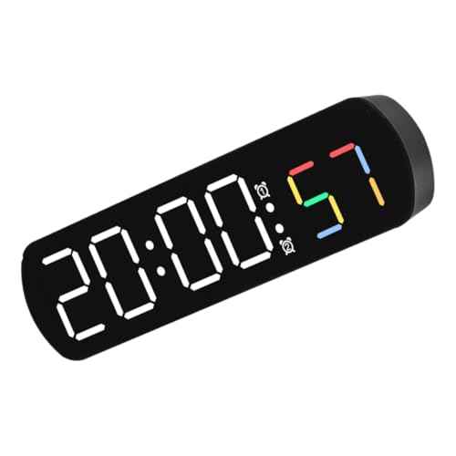 ledmomo デジタルクロック 大型字表示 多機能カウントダウン 温表示 給電アラーム時計 寝室用静音置時計 シンプル設計