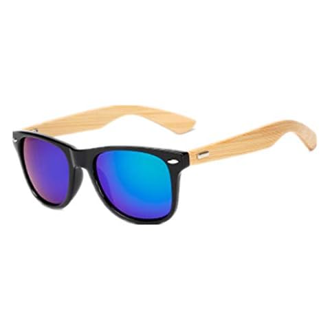 Shiratori Prevent Radiation Classic Bamboo Wood Sunglasses Green Cover