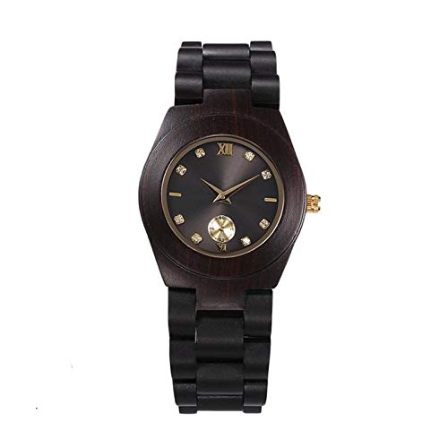 Preisvergleich Produktbild HRQ Damenuhren aus Holz, Liebesgeschenke, Modetrends Cool, gesund und umweltfreundlich, lila Sandelholz handgefertigt, edles Romantisches Temperament S133