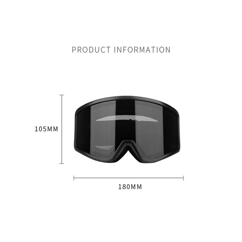 Lunettes de ski coupe-vent pour homme et femme, double pont, anti-buée, anti-reflet, protection UV