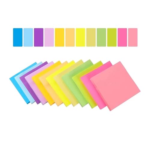 Bloc-notes autocollants 6 pièces notes colorées bureau et maison