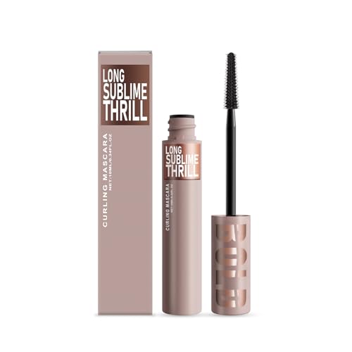 Máscara de Pestañas - Máscara Voluminizadora y Alargadora Waterproof con Cepillo Flex, Larga Duración y Fórmula Sensible para Maquillaje Mujer (#1, 15g)