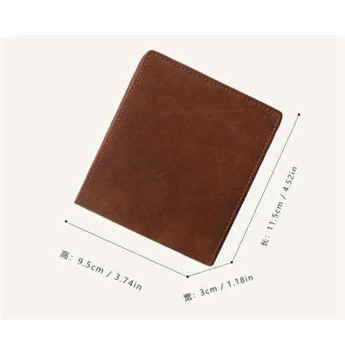 Wallet zipper multi-slot vintage clutch purse Coin purse Wallet Casual leather(E)2