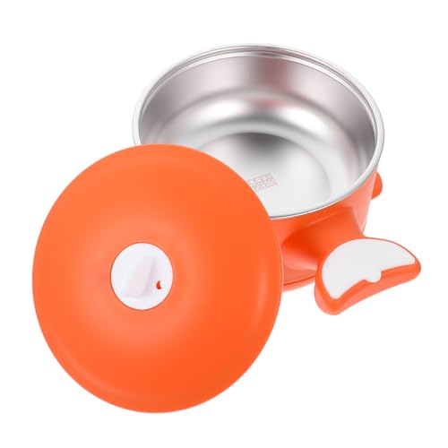 LIFKOME Cuenco De Aislamiento Térmico De Acero Inoxidable Para Bebés Cuenco De Succión Para Comida Complementaria Infantil Para Almuerzos y Aperitivos