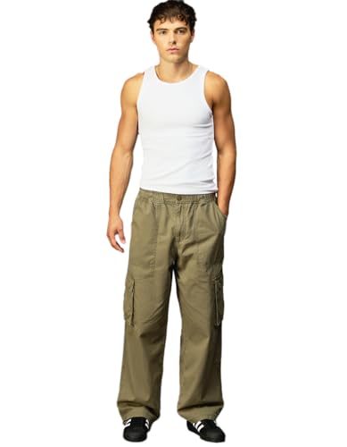 Rsq Mens Loose Cargo Pull On Pants
