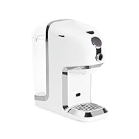 BRU Tee Automat für Losen Tee, Kräuter & Teebeutel - Heißwasserspender & Teemaschine in Einem - OHNE Kapseln, Filtriertes Wasser Auf Knopfdruck, Automatisches Reinigungssystem (Weiss/Chrome)