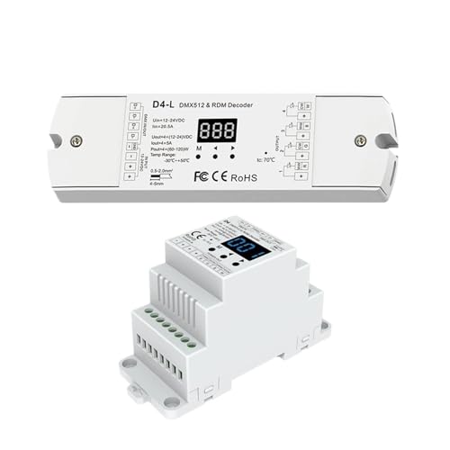 Contrôleur DMX512 4 canaux pour ambiance lumineuse RGBW de salon et commerce