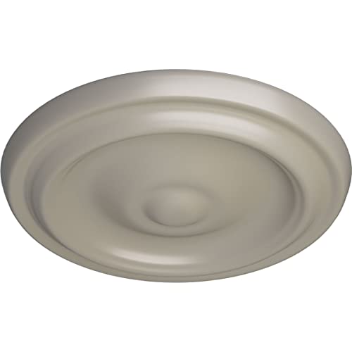 Image of 9 5 /8 inchOD x 1 1 /8 inchP Maria Ceiling Medallion (Fits Canopies up to 1 3 /4 inch), Pearl White