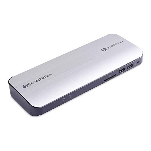 Cable Matters Certificado Aluminio Thunderbolt 3 Dock (Base Dock...