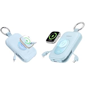 RORRY Portable Charger 5000mAh 20000mAh for iPhone Apple Watch, Blue