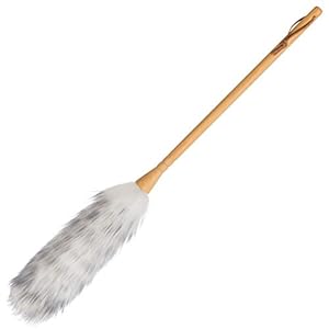 Redecker Lammwolle Staubwedel mit Holzgriff