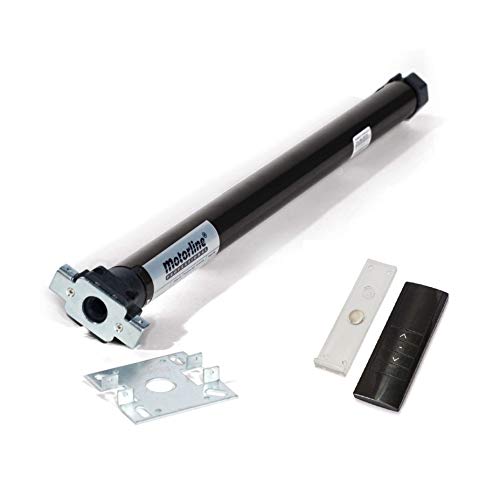 Motorline TUB20EFRA Professionele rolluikmotor voor achthoekige as 40 mm met centrale centrale en afstandsbediening (afstand tot 25 kg)