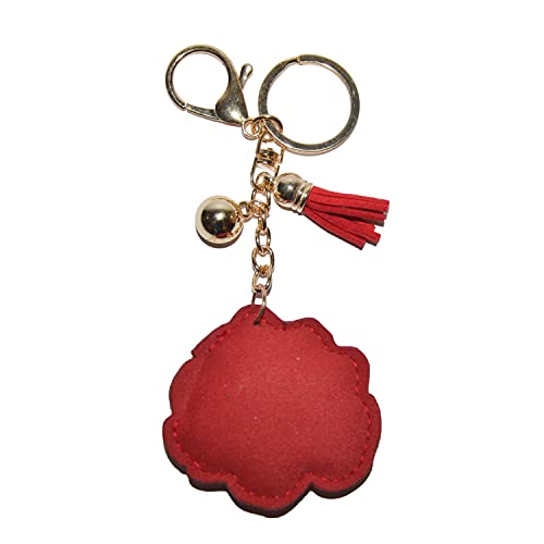 Popfizzy Rhinestone Red Rose Keychain for Women, Flower Keychain Accessories, Rose Backpack Keychain, Bling Gifts for Women2