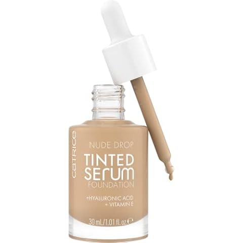Catrice | Nude Drop Tinted Serum Foundation | Lightweight, Hydrating, Buildable Coverage | Enriched with Hyaluronic Acid & Vitamin E | Vegan & Cruelty Free (030C) Cover