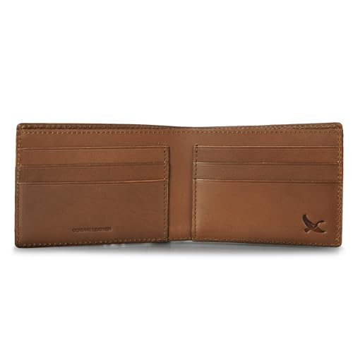 Eddie Bauer Men Rugged Bifold Wallet | Money Clip | RFID Protection | Id Window | Leather | EDC4