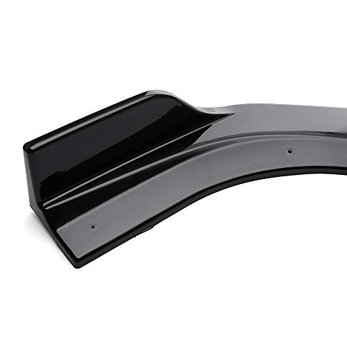 MotorFansClub 3pcs Front Bumper Lip fit for compatible with Nissan Altima 2019 2020 Splitter Trim Protection Spoiler, Glossy Black
