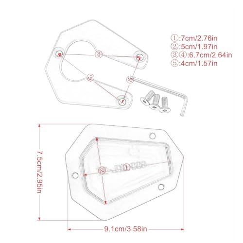 Extension de béquille moto Benelli évite la chute sur sol meuble - 3