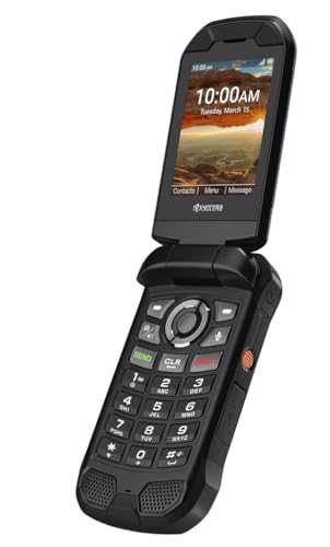 NEW KYOCERA DuraXA Equip E4831 | Unlocked/T-Mobile | 2/16GB | (Camera) | 1YR Factory Warranty Waterproof, Drop Proof, | Rugged Flip Phone Kosher NO Verizon service
