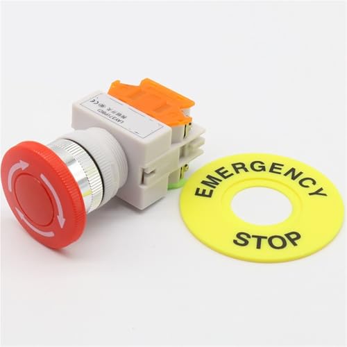 Interrupteur bouton d'arrêt d'urgence 1NO 1NC DPST AC 660V