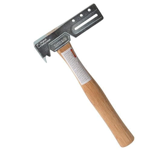 Magnetic Roofing Hatchet with Nail Claw & Sliding Gauge Durable Roofing Hammer Tool for Repairs and Installation
